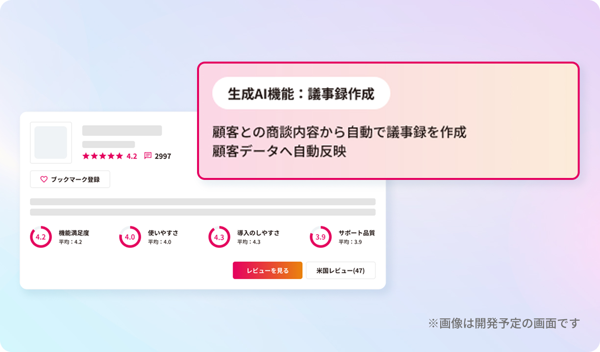 製品に搭載されているAI機能の表示